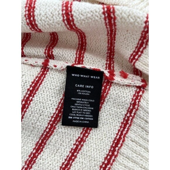 Who What Wear Belted Rest Stripe Cardigan Size XSmall - Picture 4 of 7